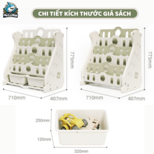 Giá sách Gấu Bắc Cực