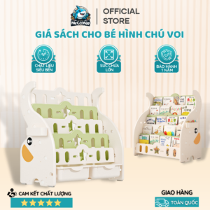 Giá sách cho bé Pakey hình voi
