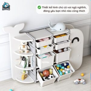 Kệ để đồ Pakey hình cá voi
