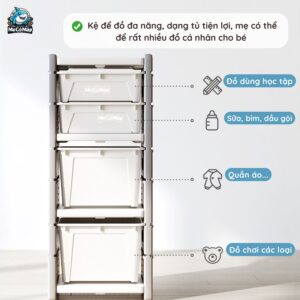 Kệ để đồ Pakey hình cá voi