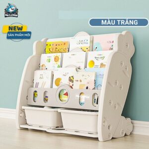 Kệ sách cho bé hình cà rốt mẫu mới