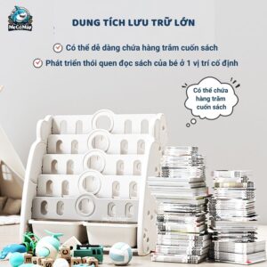 Kệ sách cho bé hình cà rốt mẫu mới