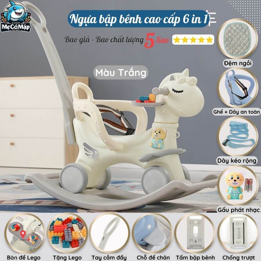 Ngựa bập bênh Pakey 6in1
