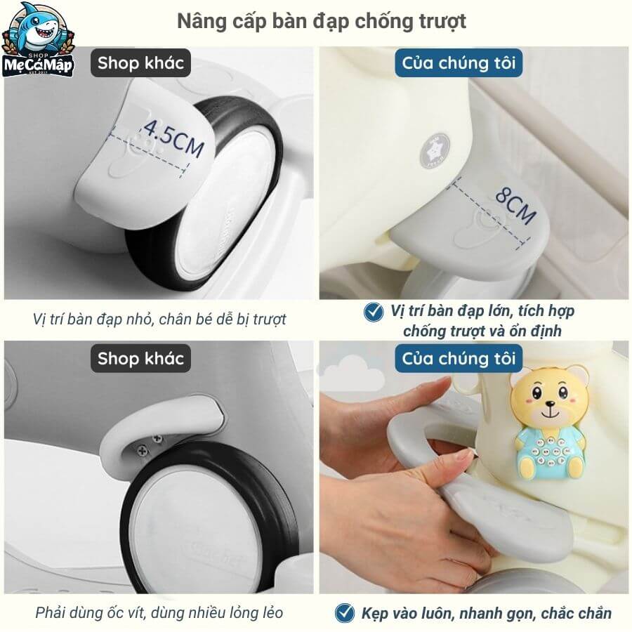 Ngựa bập bênh Pakey 6in1
