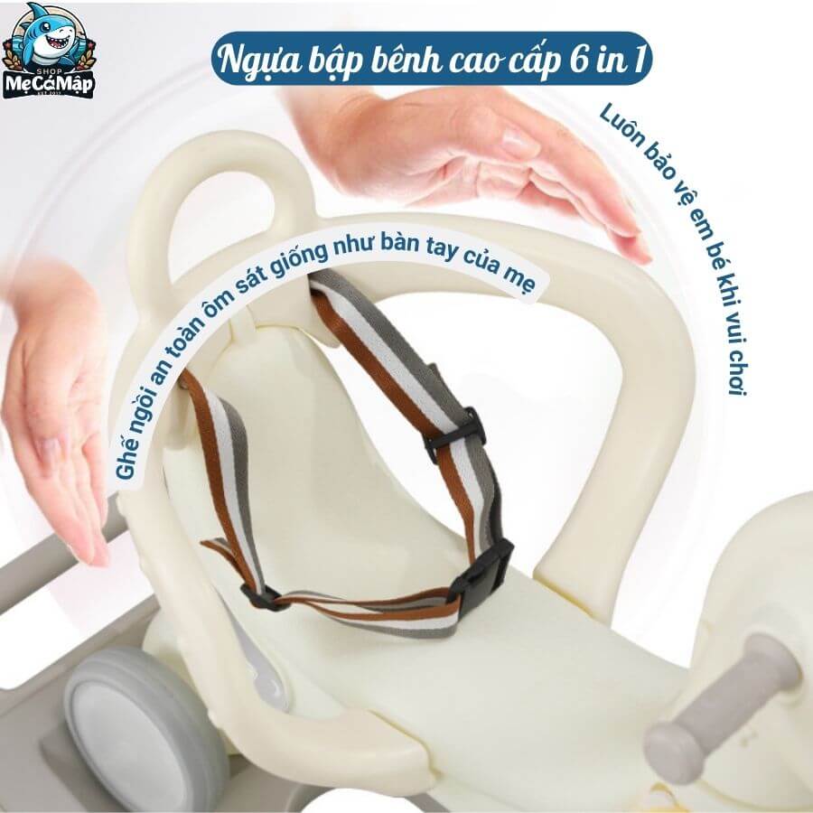 Ngựa bập bênh Pakey 6in1