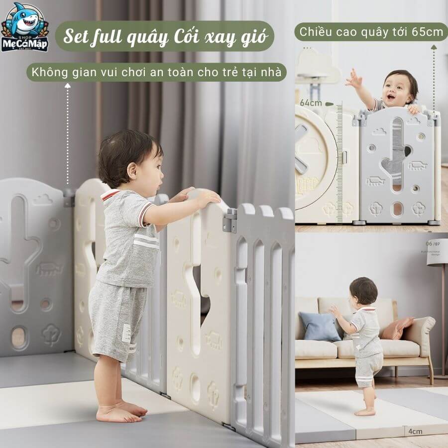 Quây cũi liên hoàn Cối Xay Gió 6 tiện ích