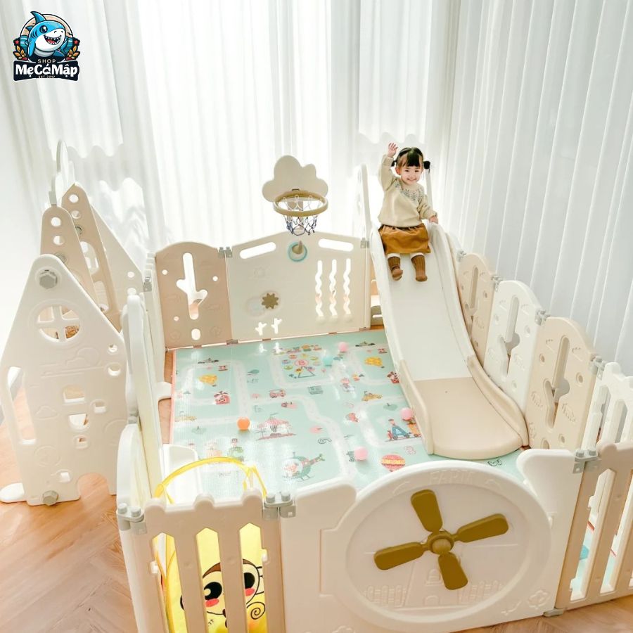 Quây cũi liên hoàn Cối Xay Gió 6 tiện ích