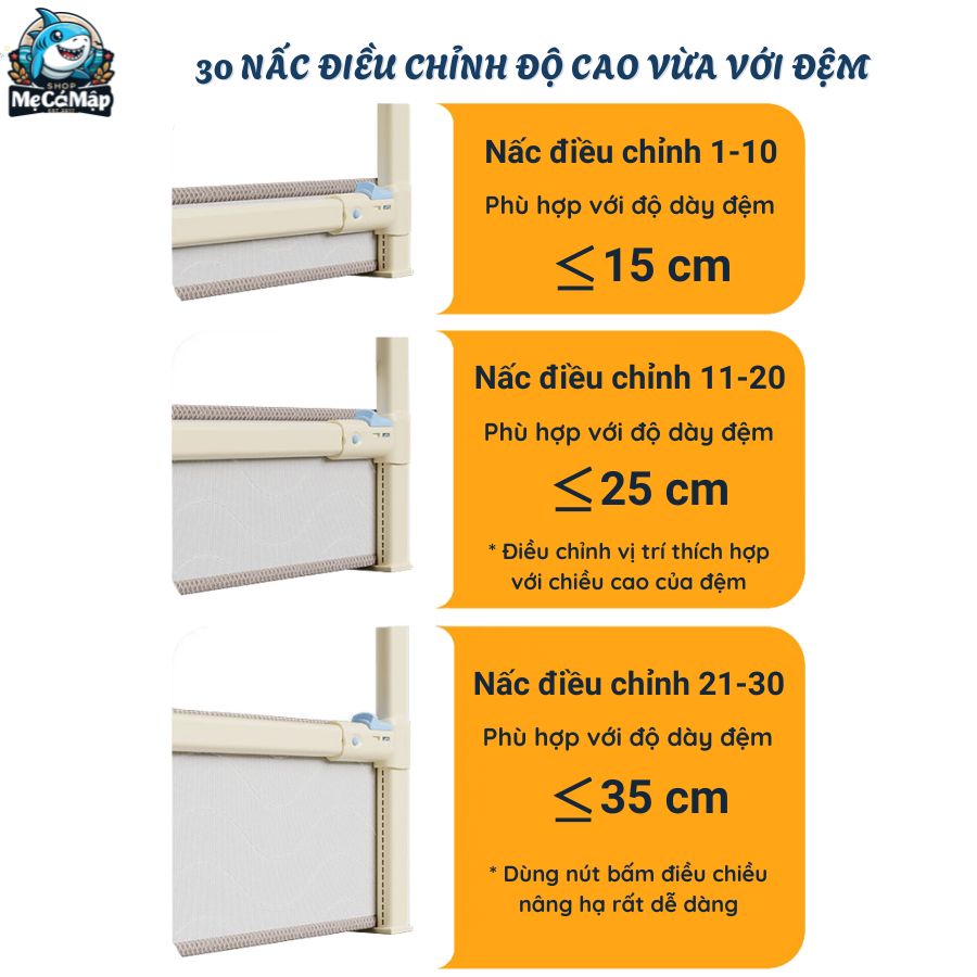 Thanh chắn giường cho bé Pakey LC1