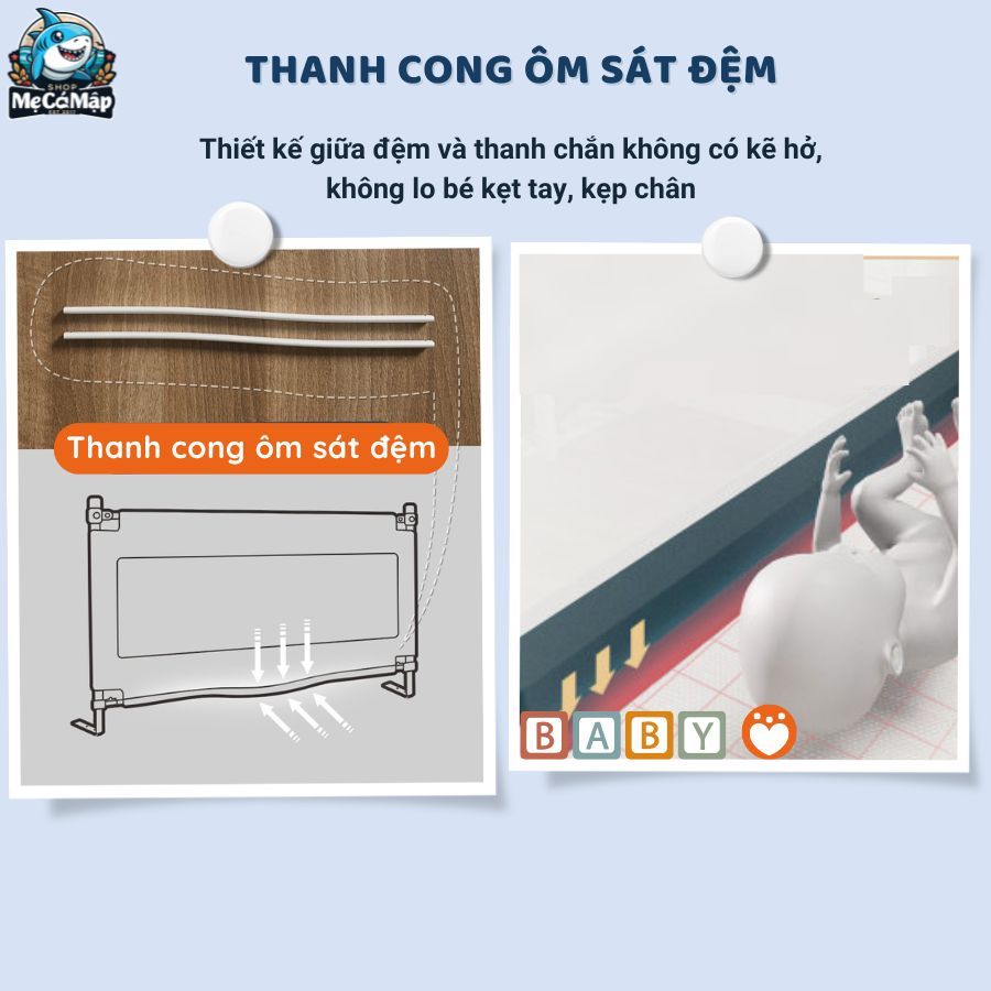 Thanh chắn giường cho bé Pakey LC1