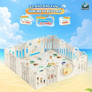 Quây cũi nhựa gấp gọn Happy Boat QN05