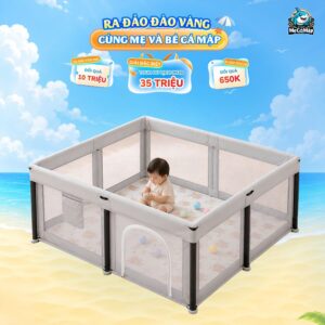 Quây cũi vải gấp gọn Pakey K5