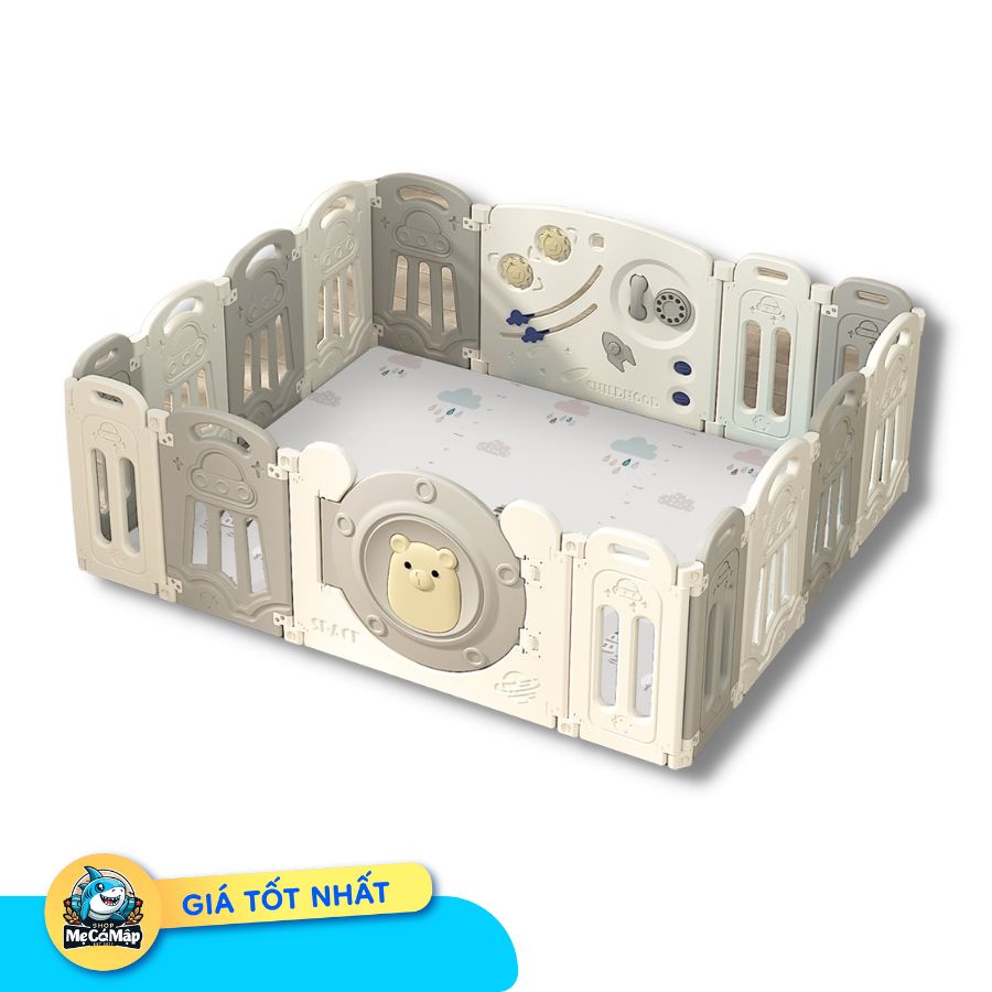 avata-moi-smcm (10) Quây cũi nhựa gấp gọn Pakey gấu xám