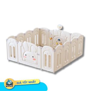 Quây cũi nhựa gấp gọn Pakey thỏ cao cấp