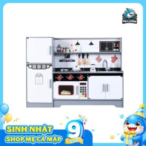 Bộ đồ chơi nấu ăn cho bé gái DCB03 Ghi Trắng