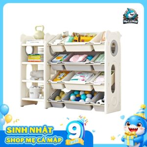 Kệ để đồ 4 tầng Pakey có hộc cao cấp – size L
