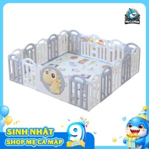 Quây cũi nhựa gấp gọn Pakey khủng long