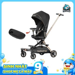 Xe đẩy gấp gọn 2 chiều Baobaohao V16 + Khay ăn dặm V16