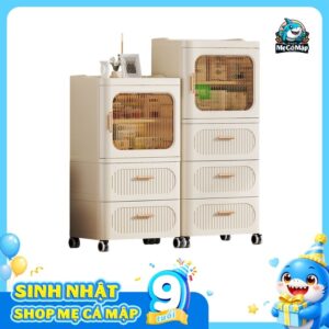 Tủ nhựa ngăn kéo kết hợp ngăn tầng 2/3/4 tầng HC23-M