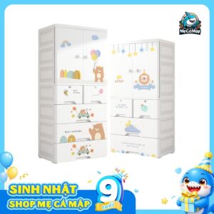 Tủ nhựa ngăn treo 4/5 tầng BG004