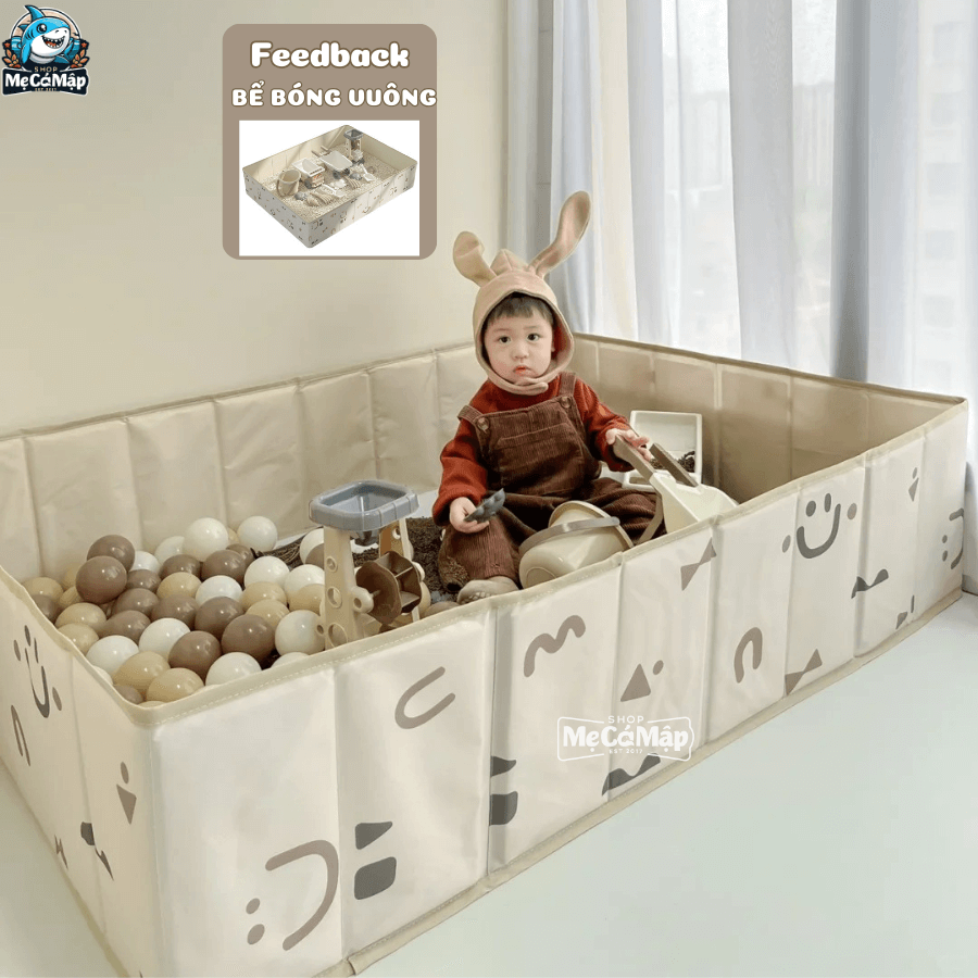 Phản hồi của khách hàng về bể bóng vải cho bé gấp gọn tiện ích