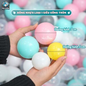 Bóng nhựa cho bé nhiều màu (7cm)