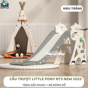 Cầu trượt cho bé Little Pony màu trắng