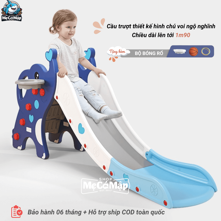 Cầu trượt có thể chịu được tải trọng lớn (tối đa 100kg)