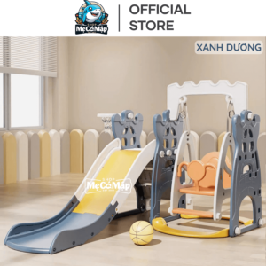 Cầu trượt xích đu Pakey chính hãng giá tốt màu xanh dương