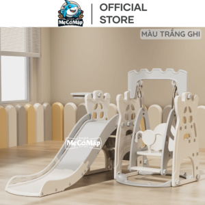 Cầu trượt xích đu Pakey chính hãng giá tốt màu trắng