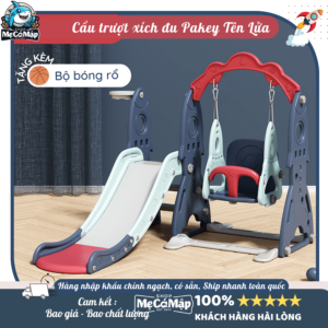 Hội tụ đủ các tiêu chí an toàn từ thiết kế đến chất liệu, set cầu trượt sẽ mang đến không gian vui chơi cho bé ngay tại nhà