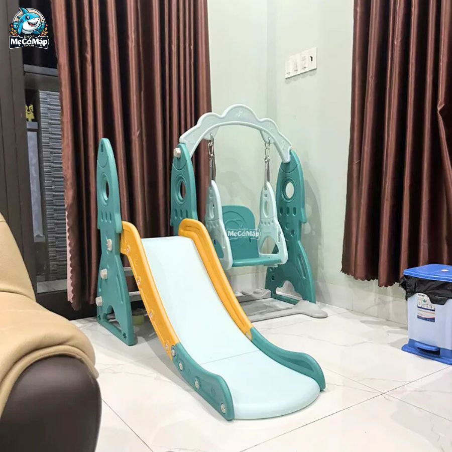 Cầu trượt xích đu tên lửa Pakey