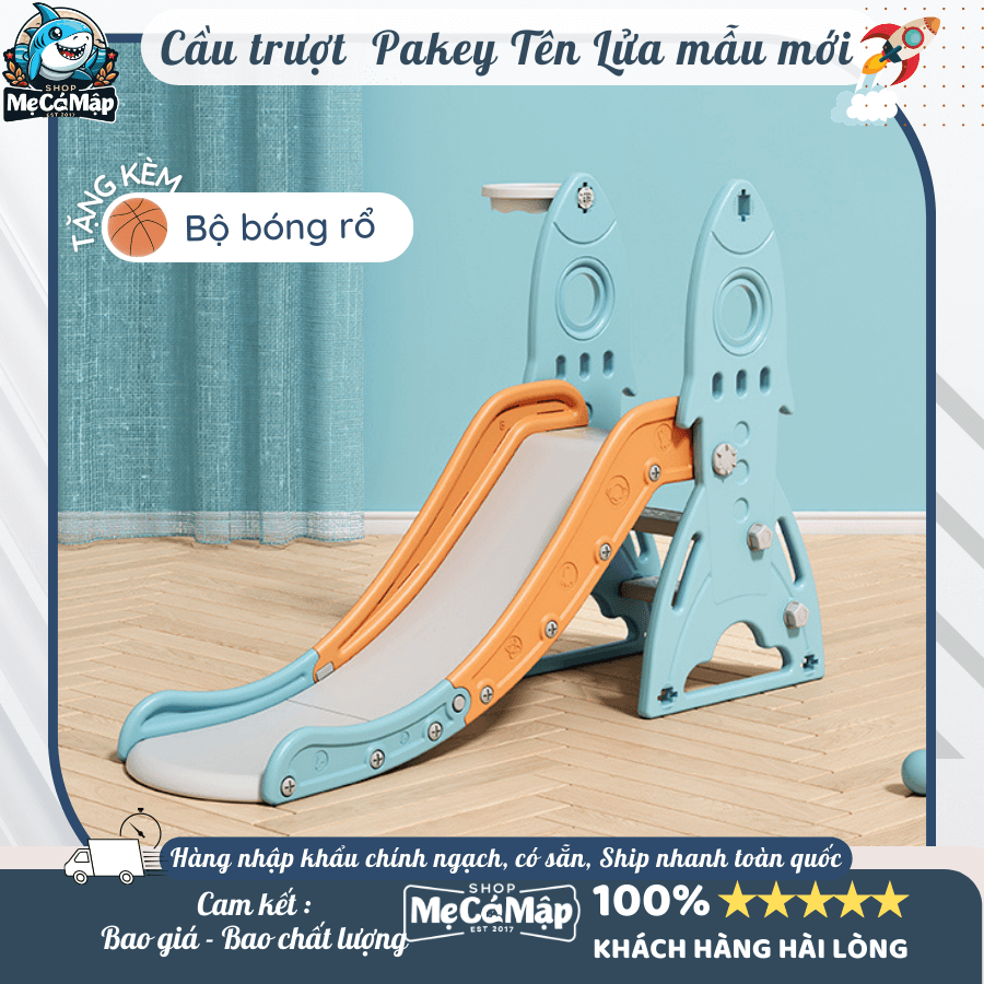 Phần cầu trượt có cấu trúc thiết kế cơ học theo hình tam giác tạo nên độ trượt xuống đều đặn