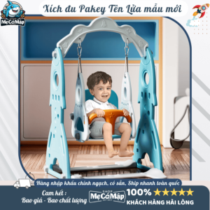 Xích đu bao gồm 4 chân cố định có thể đổ nước để tăng ổn định khi bé chơi đùa