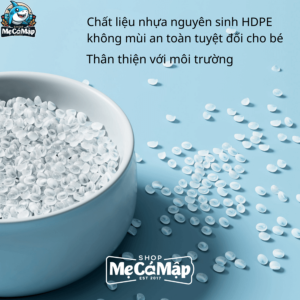 Cầu trượt xích đu tên lửa được làm từ chất liệu nhựa không độc hại, không gây hại cho sức khỏe của trẻ nhỏ.