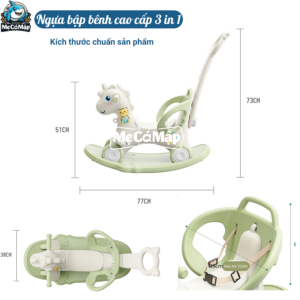 Thiết kế độ cong của đế đạt chuẩn 38 độ để rèn luyện nhận thức của bé về sự thăng bằng, đồng thời giữ an toàn cho bé