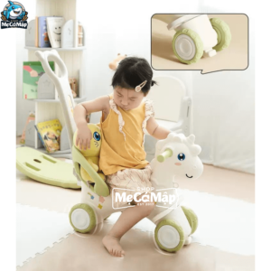 Ngựa bập bênh có thể tháo rời đế thành chiếc xe cho bé dùng