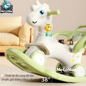 Phần đế thăng bằng được thiết kế có thể tháo rời với bập bênh con ngựa.