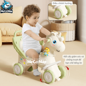 Phần đầu và bánh xe có thể điều chỉnh linh hoạt tùy theo mong muốn. Phần tay đẩy phía sau cũng có thể tháo rời.