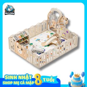 Quây cũi liên hoàn Gấu NC01 5 tiện ích