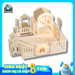 Quây cũi liên hoàn Gấu Mặt Trăng 7 tiện ích