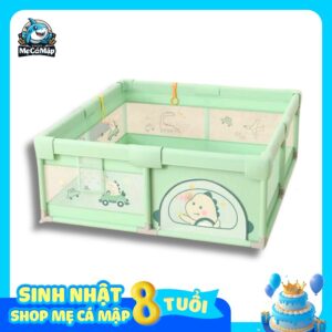 Quây cũi vải Pakey K1 màu xanh