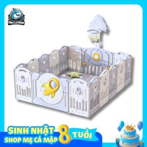 Quây cũi nhựa gấp gọn Pakey vũ trụ