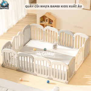 Set quây Bambi Kids có thiết kế cố định và cấu tạo chắc chắn