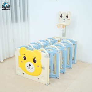 Quây cũi nhựa gấp gọn Pakey gấu NC01