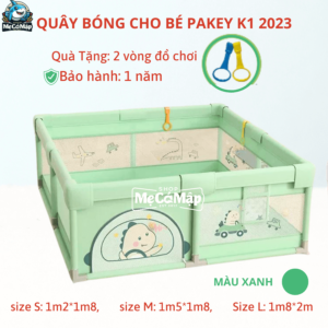 Quây cũi vải màu xanh có 3 kích thước