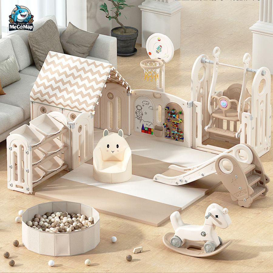 Quây cũi nhựa gấp gọn Pakey Moon House