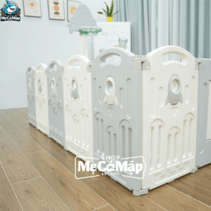 Chiều cao quây cũi nhựa an toàn với bé nhỏ