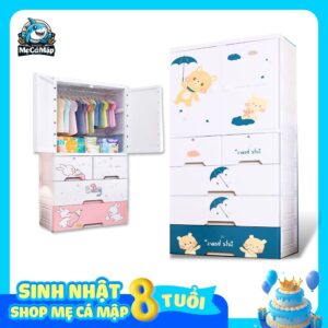 Tủ nhựa cho bé Pakey HX004