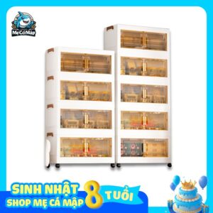Tủ nhựa cánh trong SK009