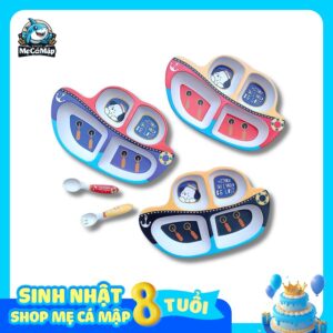 Set ăn dặm sợi tre 3 món B006 & B007